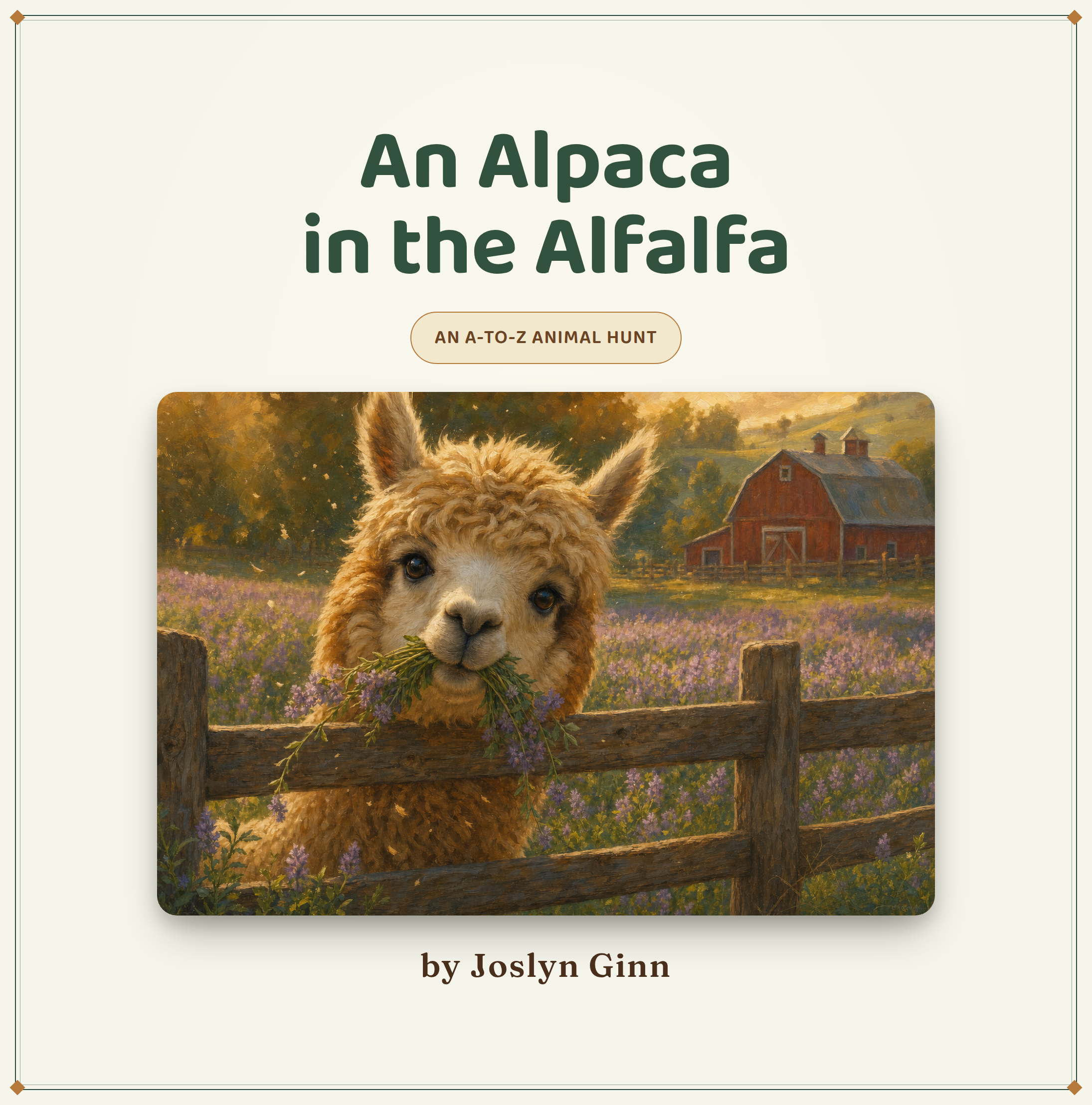 Book cover: An Alpaca in the Alfalfa